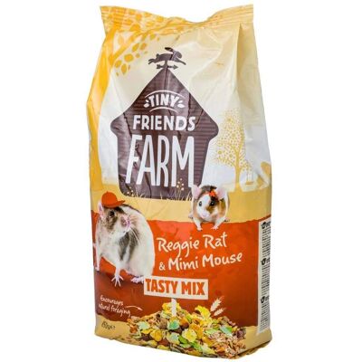 Supreme Tiny Friends Farm Reggie Rat & Mimi Mouse Tasty Mix - 850g Supreme Tiny Friends Farm Reggie Rat & Mimi Mouse Tasty Mix - 850g