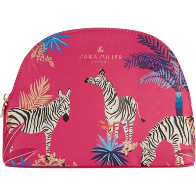 Sara Miller Tahiti Red Medium Cosmetic Bag - Cosmetic Bag Sara Miller Tahiti Red Medium Cosmetic Bag - Cosmetic Bag