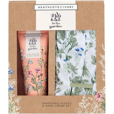Heathcote & Ivory In The Garden Gardening Gloves - 100ml Hand Cream Gift Set Heathcote & Ivory In The Garden Gardening Gloves - 100ml Hand Cream Gift Set