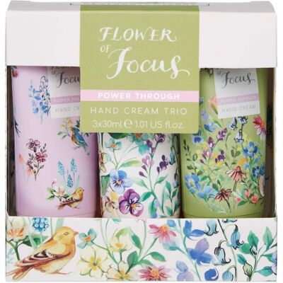 Heathcote & Ivory Flower of Focus Hand Cream Trio - Hand Cream Set Heathcote & Ivory Flower of Focus Hand Cream Trio - Hand Cream Set