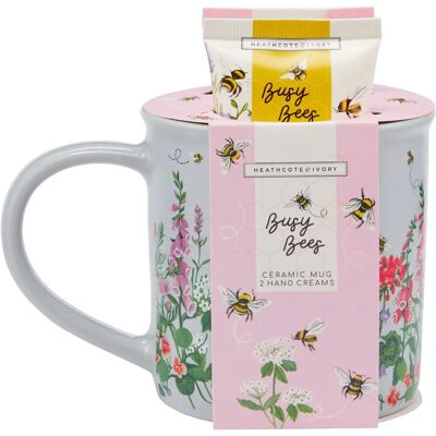 Heathcote & Ivory Busy Bees Mug & Hand Cream Gift Set - Mug & Hand Cream Gift Set Heathcote & Ivory Busy Bees Mug & Hand Cream Gift Set - Mug & Hand Cream Gift Set