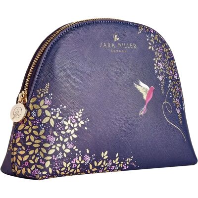 Heathcote & Ivory Sara Miller Mid Blue Cosmetic Bag - Cosmetic Bag Heathcote & Ivory Sara Miller Mid Blue Cosmetic Bag - Cosmetic Bag