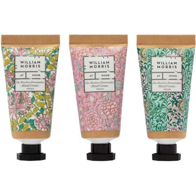 William Morris Hand Cream Set - Nourishing, Vegan, 3x30ml William Morris Hand Cream Set - Nourishing, Vegan, 3x30ml
