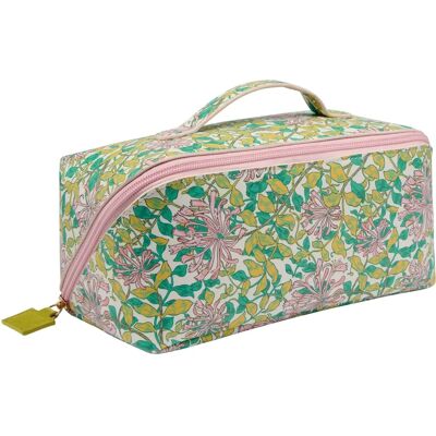 William Morris Vegan Leather Honeysuckle Travel Washbag William Morris Vegan Leather Honeysuckle Travel Washbag