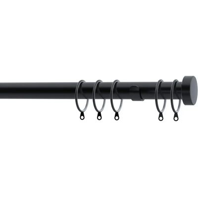 JD Williams - 28mm Matte Black Stud Curtain Pole - Pole JD Williams - 28mm Matte Black Stud Curtain Pole - Pole