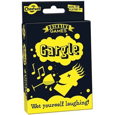 Jeu de cartes Gargle de Cheatwell - Jeu de fête amusant - Publicité Jeu de cartes Gargle de Cheatwell - Jeu de fête amusant - Publicité