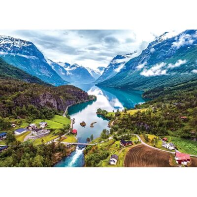 Cheatwell Norwegian Fjords Mini Puzzle - 1000 Pieces Cheatwell Norwegian Fjords Mini Puzzle - 1000 Pieces