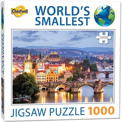 Puzzle le plus petit du monde de 1000 pièces - Ponts de Prague - Publicité Puzzle le plus petit du monde de 1000 pièces - Ponts de Prague - Publicité