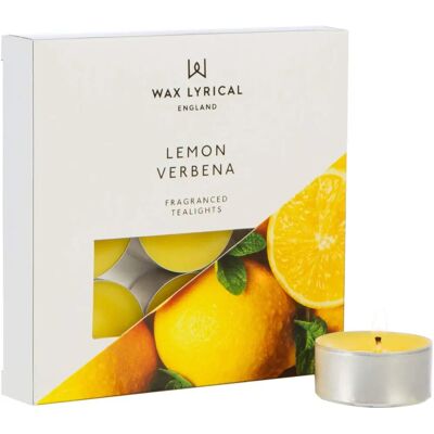 Wax Lyrical - Tealights - 9 Box - Lemon Verbena - Tealight Candles Wax Lyrical - Tealights - 9 Box - Lemon Verbena - Tealight Candles