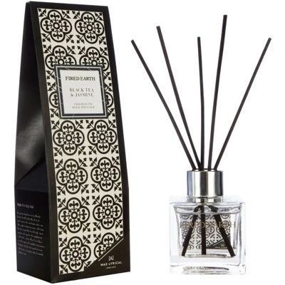 Wax Lyrical Fired Earth 100ml Fragranced Reed Diffuser - Black Tea & Jasmine Wax Lyrical Fired Earth 100ml Fragranced Reed Diffuser - Black Tea & Jasmine