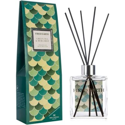 Fired Earth Wax Lyrical Green Tea & Bergamot Reed Diffuser - Reed Diffuser Fired Earth Wax Lyrical Green Tea & Bergamot Reed Diffuser - Reed Diffuser