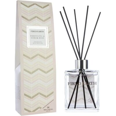 Wax Lyrical Fired Earth Darjeeling & Damask Rose Reed Diffuser - Reed Diffuser Wax Lyrical Fired Earth Darjeeling & Damask Rose Reed Diffuser - Reed Diffuser