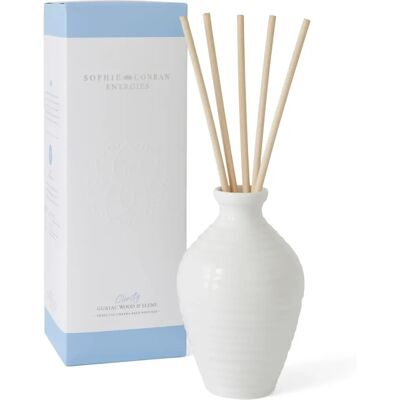 Sophie Conran White Ripple Guaiac Wood & Elemi Reed Diffuser - 200ml - Relaxing & Elegant Sophie Conran White Ripple Guaiac Wood & Elemi Reed Diffuser - 200ml - Relaxing & Elegant
