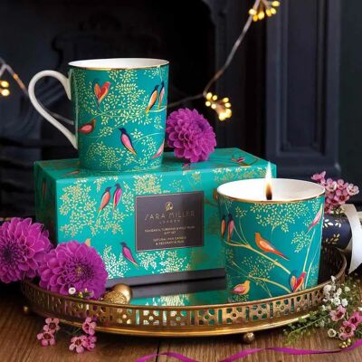 Sara Miller London Chelsea Green Mug And Candle Gift Set Sara Miller London Chelsea Green Mug And Candle Gift Set