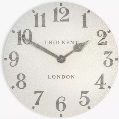 Thomas Kent - Limestone Arabic Outdoor Clock - 50cm - Crackle - Clock Thomas Kent - Limestone Arabic Outdoor Clock - 50cm - Crackle - Clock