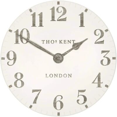 Thomas Kent Arabic Numeral Wall Clock - 30cm - Cream Thomas Kent Arabic Numeral Wall Clock - 30cm - Cream