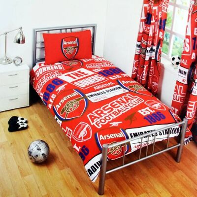 Ensemble de Couette Rouge Arsenal FC - Officiel - Publicité Ensemble de Couette Rouge Arsenal FC - Officiel - Publicité