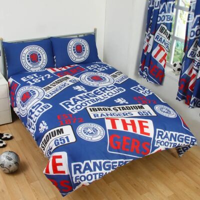 Rangers Fc Double Duvet Cover Set - Official Licensed Bedding Rangers Fc Double Duvet Cover Set - Official Licensed Bedding