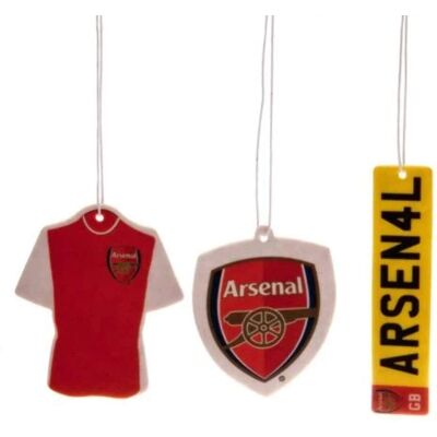 Arsenal FC 3pk Air Freshener - Football Souvenirs Arsenal FC 3pk Air Freshener - Football Souvenirs