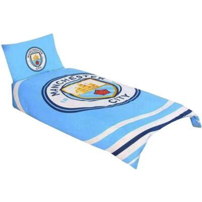Manchester City FC Official Single Duvet & Pillowcase Set - Bedding Set Manchester City FC Official Single Duvet & Pillowcase Set - Bedding Set