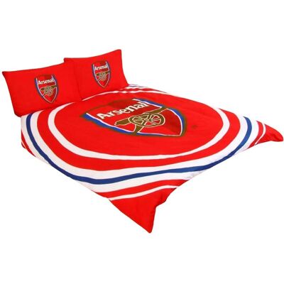 Arsenal FC Pulse Red White Reversible Double Duvet Cover Set - Duvet + Pillowcases Arsenal FC Pulse Red White Reversible Double Duvet Cover Set - Duvet + Pillowcases