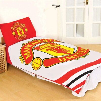 Manchester United FC Duvet Set White - Bedding for Fans Manchester United FC Duvet Set White - Bedding for Fans