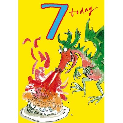 Woodmansterne - Dragon (2860) - Age 7 - Greeting Card Woodmansterne - Dragon (2860) - Age 7 - Greeting Card