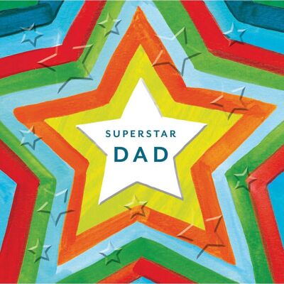 Woodmansterne Dad Retro Stars Father's Day Greeting Card Woodmansterne Dad Retro Stars Father's Day Greeting Card