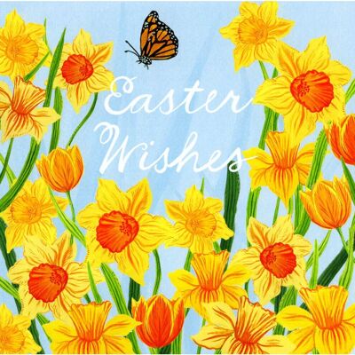 Woodmansterne - Easter Wishes Fluttering Spring Beauty - Greeting Card Woodmansterne - Easter Wishes Fluttering Spring Beauty - Greeting Card