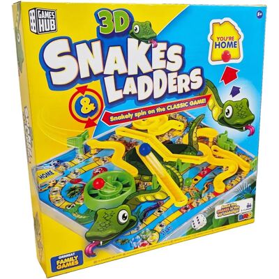 Grafix 3D Serpents et échelles jeu de société - Jeu de société - Publicité Grafix 3D Serpents et échelles jeu de société - Jeu de société - Publicité