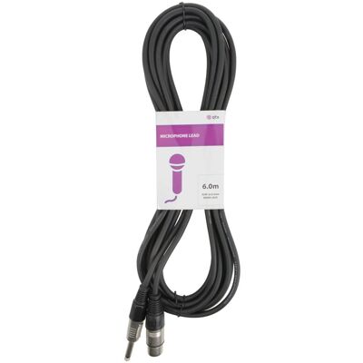 QTX - 190.087UK - 6 m - XLR female to 6.35mm mono - audio cable QTX - 190.087UK - 6 m - XLR female to 6.35mm mono - audio cable