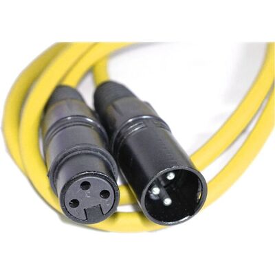Câble audio Kenable 005970 - 1,5m XLR (3 broches) Jaune Câble audio Kenable 005970 - 1,5m XLR (3 broches) Jaune