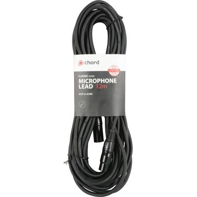 Chord Electronics - 190.107UK - 12 m - XLRF XLRM Black - Audio cable Chord Electronics - 190.107UK - 12 m - XLRF XLRM Black - Audio cable