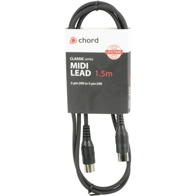 Chord Electronics 190.227UK audio cable - 1.5 m DIN (5-pin) Black Chord Electronics 190.227UK audio cable - 1.5 m DIN (5-pin) Black