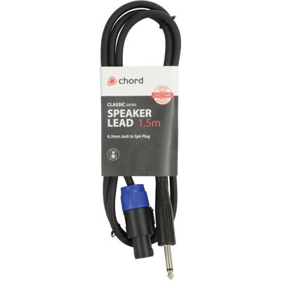 Cavo audio Chord 190.187UK - 1,5 m, Nero Cavo audio Chord 190.187UK - 1,5 m, Nero