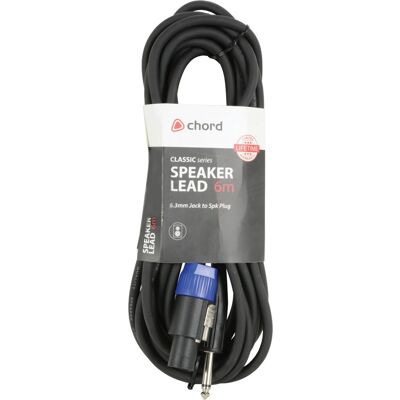 Chord Electronics 190.189UK Audio Cable - 6m Black Chord Electronics 190.189UK Audio Cable - 6m Black