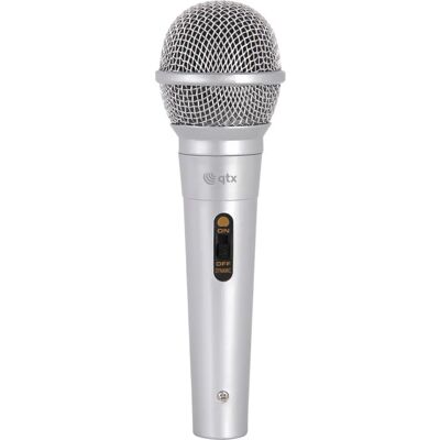 Qtx DM11S Microphone Dynamique - Cardioïde, Câble 3m - Publicité Qtx DM11S Microphone Dynamique - Cardioïde, Câble 3m - Publicité