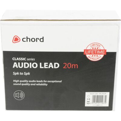 Chord Electronics 190.242UK 20 m Speakon Audio Cable - Black Chord Electronics 190.242UK 20 m Speakon Audio Cable - Black