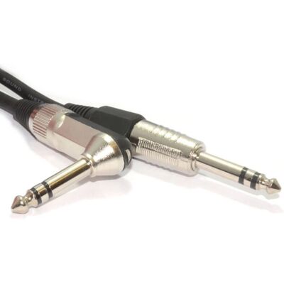 Câble audio Kenable 007055 - 6 M, TRS 6.35mm, Noir - Publicité Câble audio Kenable 007055 - 6 M, TRS 6.35mm, Noir - Publicité