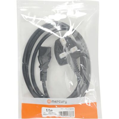 Mercury - 114.005UK - Black - 1.5 m - Power cable Mercury - 114.005UK - Black - 1.5 m - Power cable