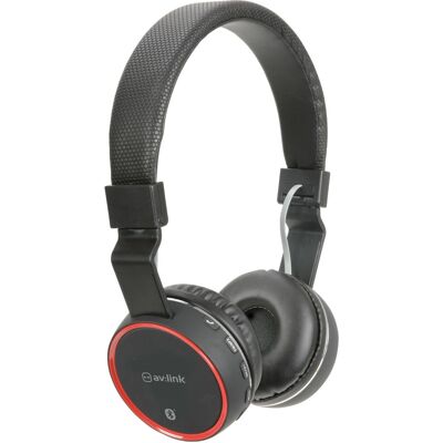 AV Link Bluetooth Noise Cancelling Headphones with FM Radio - Black AV Link Bluetooth Noise Cancelling Headphones with FM Radio - Black
