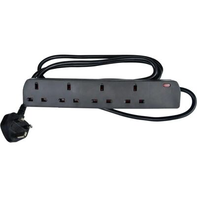 Mercury 430.836UK UK 4-Gang Extension Lead Black - Extension Lead Mercury 430.836UK UK 4-Gang Extension Lead Black - Extension Lead
