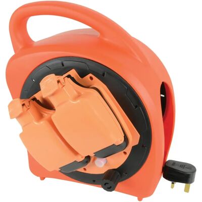 Mercury 20m Model 13A Weatherproof Extension Reel Garden 2 Socket - Extension Cable Reel Mercury 20m Model 13A Weatherproof Extension Reel Garden 2 Socket - Extension Cable Reel