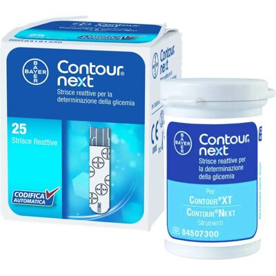 Strisce Glicemia Contour Next Ascensia - 25, compatibili con Contour Next Strisce Glicemia Contour Next Ascensia - 25, compatibili con Contour Next
