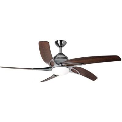 Fantasia Viper Plus 44in Ceiling Fan - Stainless Steel Oak Blade - Led Light - Remote - Reverse Fantasia Viper Plus 44in Ceiling Fan - Stainless Steel Oak Blade - Led Light - Remote - Reverse