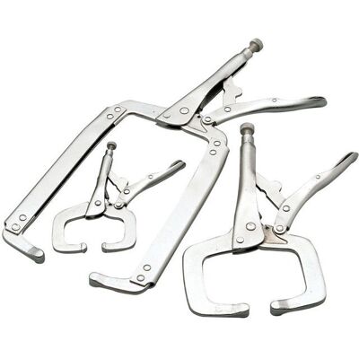 Clarke - 1800102 - 3 Piece - C-Clamps - Clamp Set Clarke - 1800102 - 3 Piece - C-Clamps - Clamp Set