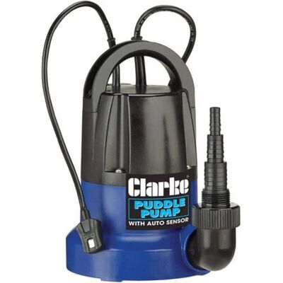 Clarke Water Pump Puddle - Auto Sensor, 1½" - 250W - 100L/min - 6m Head Clarke Water Pump Puddle - Auto Sensor, 1½" - 250W - 100L/min - 6m Head