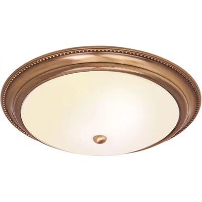 Endon Lighting Endon Atlas - Plafonnier encastré 2 lumières - Laiton antique - Diffuseur en verre opale - Publicité Endon Lighting Endon Atlas - Plafonnier encastré 2 lumières - Laiton antique - Diffuseur en verre opale - Publicité