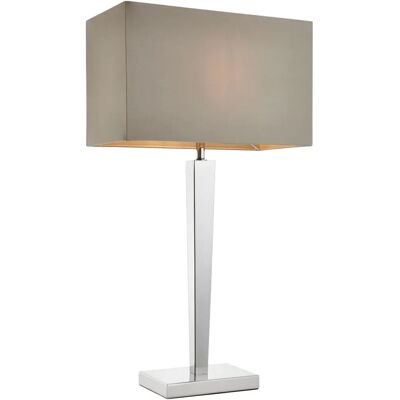 Lampada da Tavolo Singola Endon Lighting Moreto - Finitura in Cromo Lucido - 60W Lampada da Tavolo Singola Endon Lighting Moreto - Finitura in Cromo Lucido - 60W