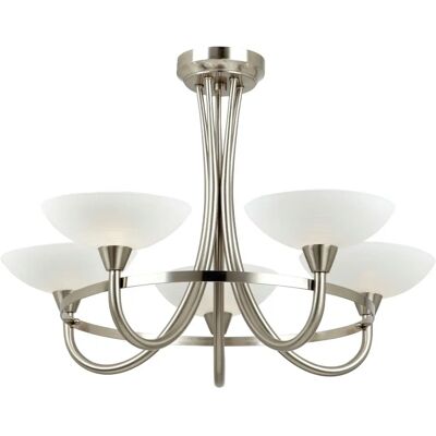 Netlighting Cagney 5 Light Semi Flush Lampadario - Lampadario Netlighting Cagney 5 Light Semi Flush Lampadario - Lampadario